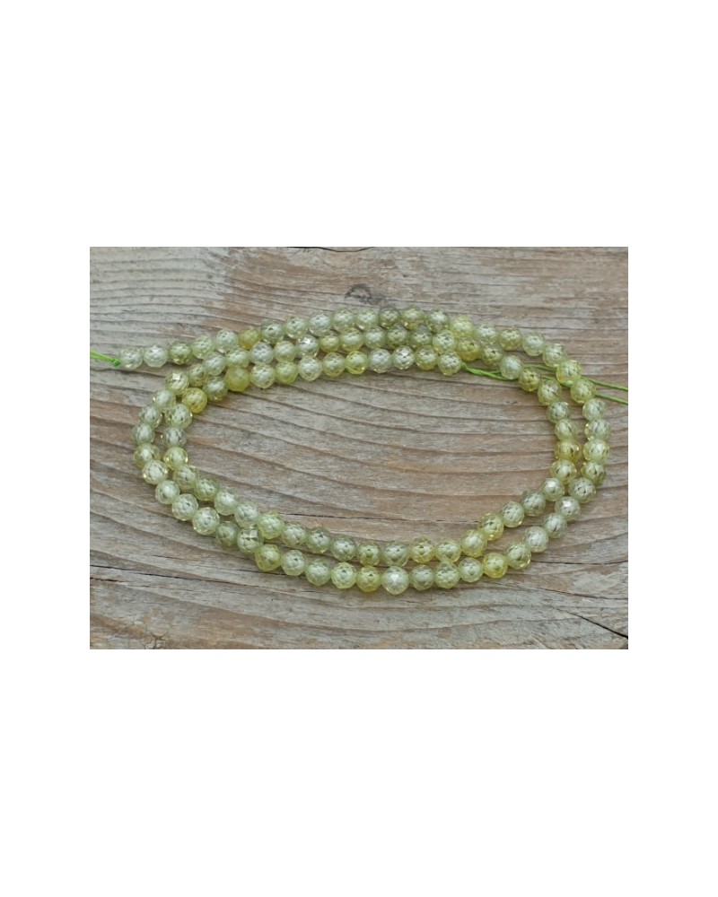 Zirkonkette-stark funkelnd-facettiert 4mm