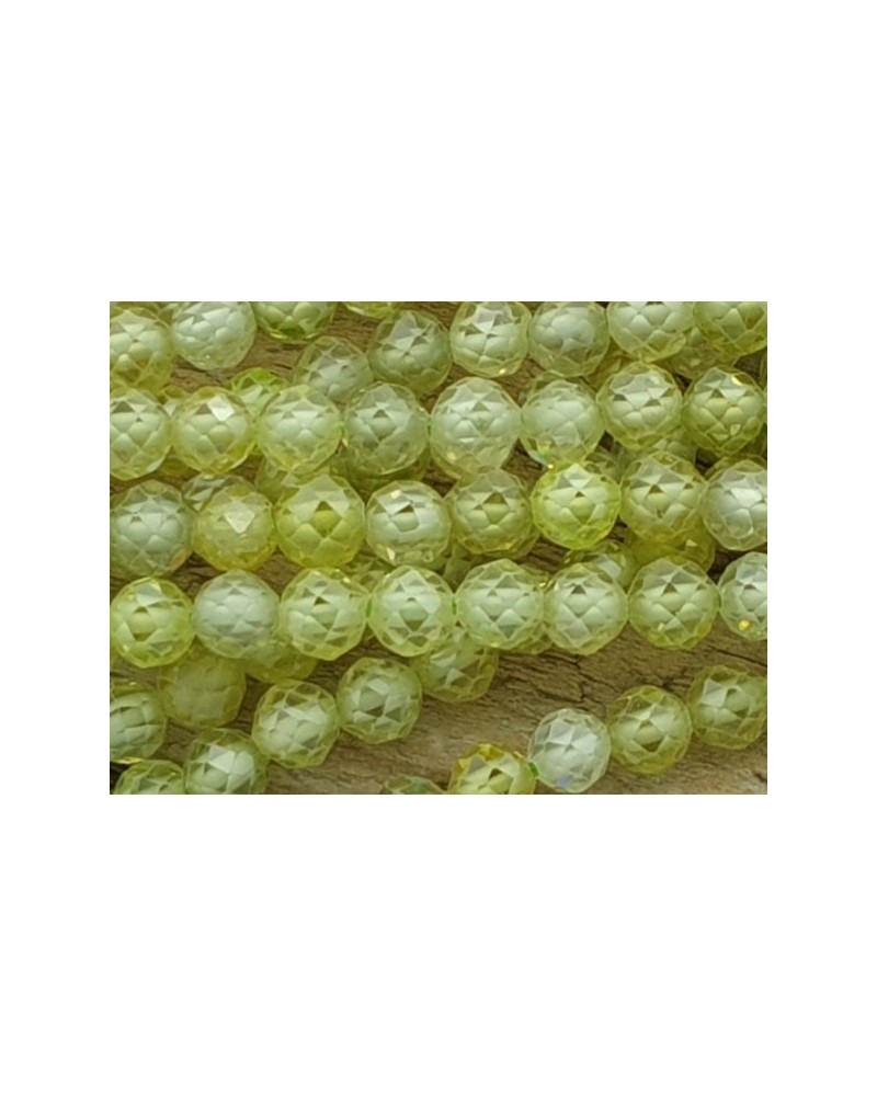 Zirkonkette-stark funkelnd-facettiert 4mm