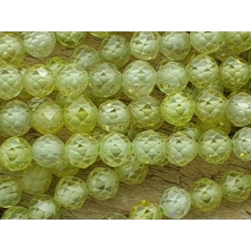Zirkonkette-stark funkelnd-facettiert 4mm