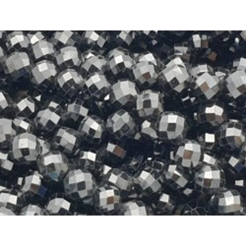 Zirkonkette-stark funkelnd-facettiert 4mm