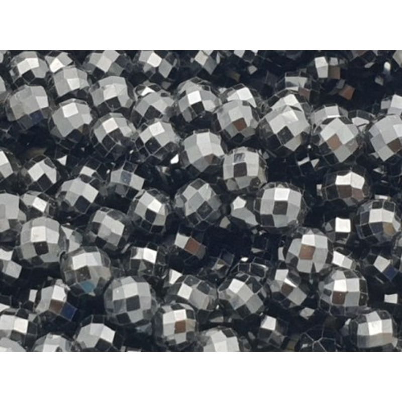Zirkonkette-stark funkelnd-facettiert 4mm