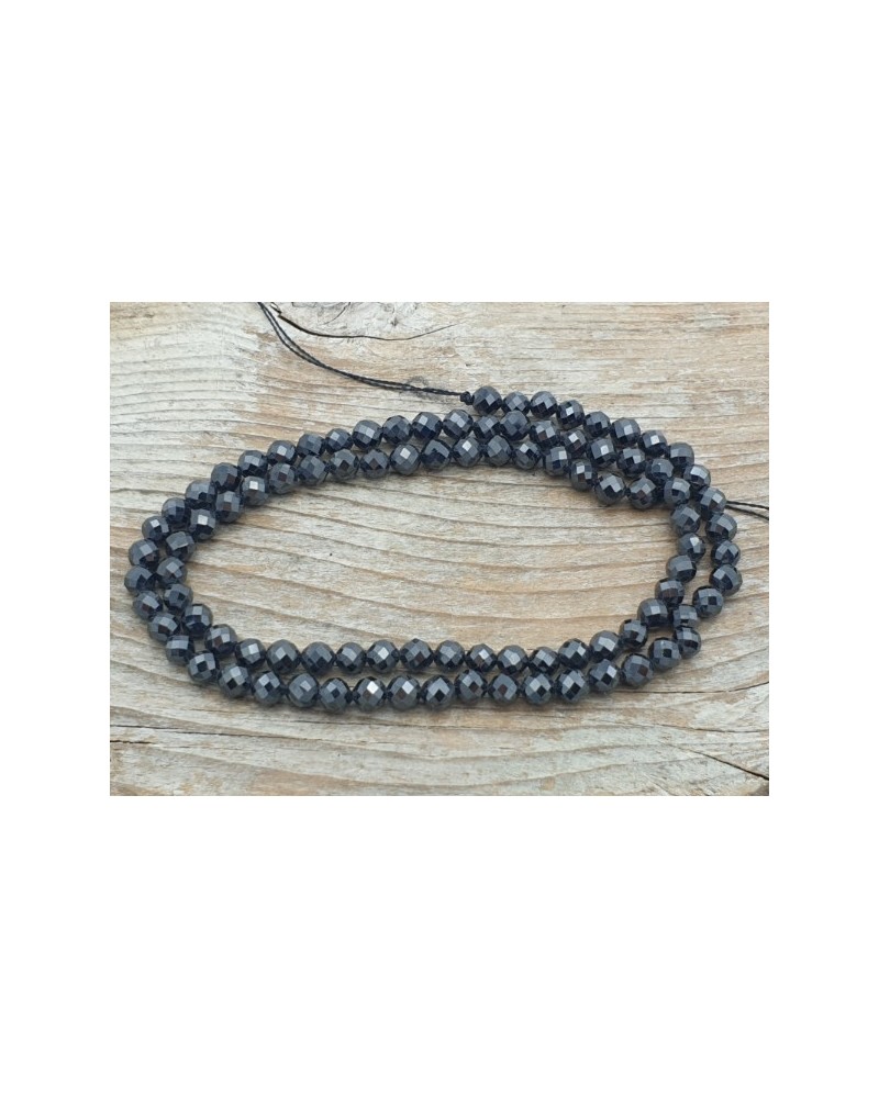 Zirkonkette-stark funkelnd-facettiert 4mm