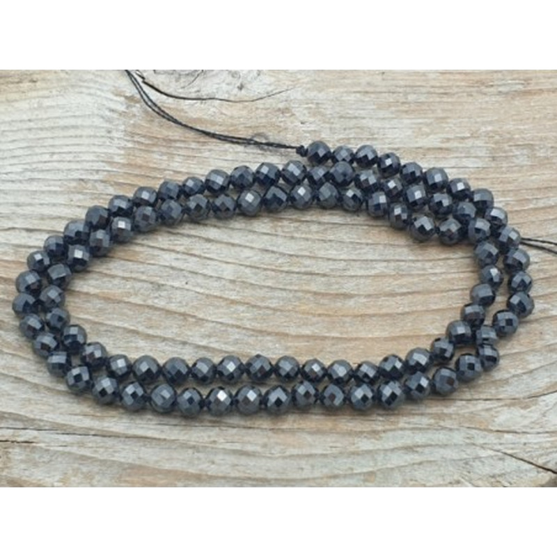 Zirkonkette-stark funkelnd-facettiert 4mm