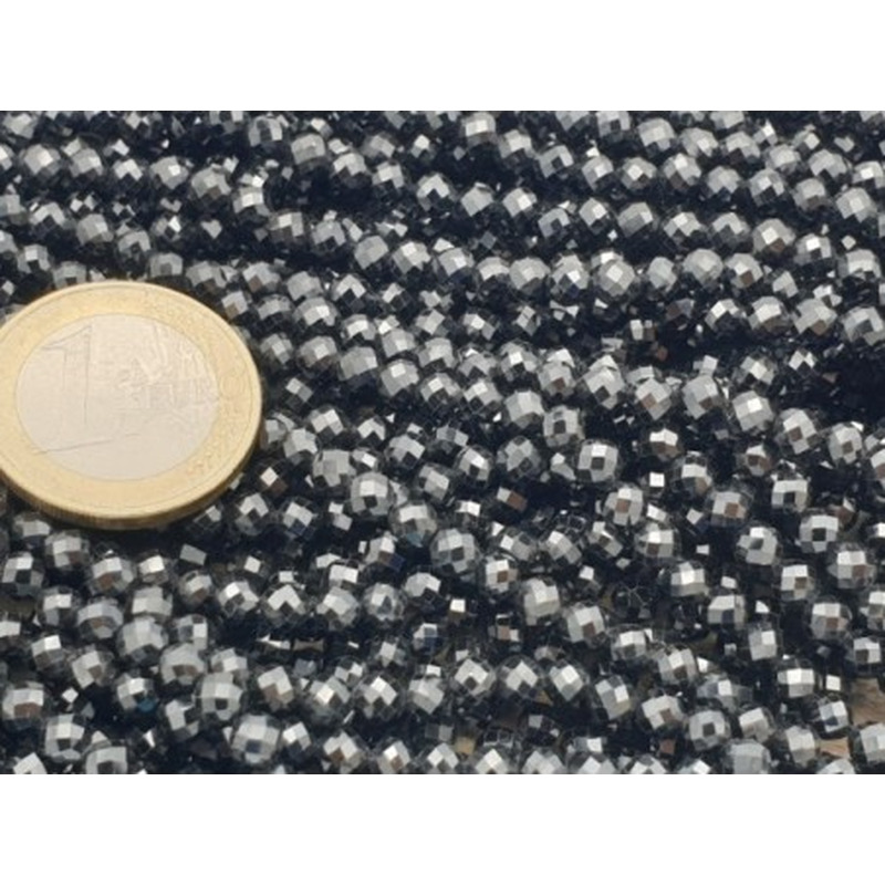 Zirkonkette-stark funkelnd-facettiert 4mm