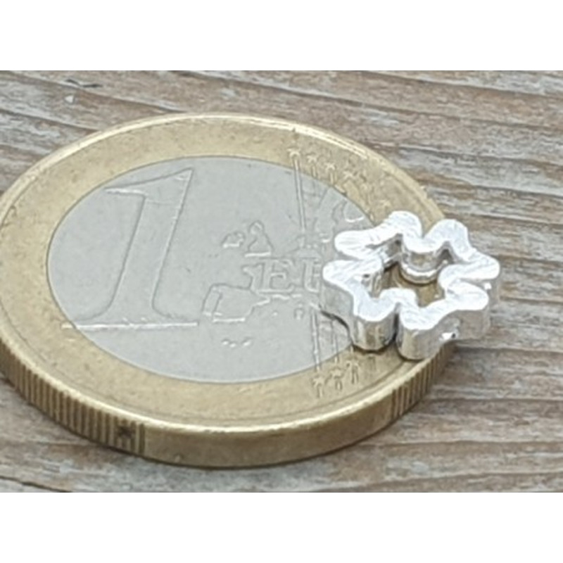Zwischenteil, Kleeblatt 8x2mm, 925 Silber