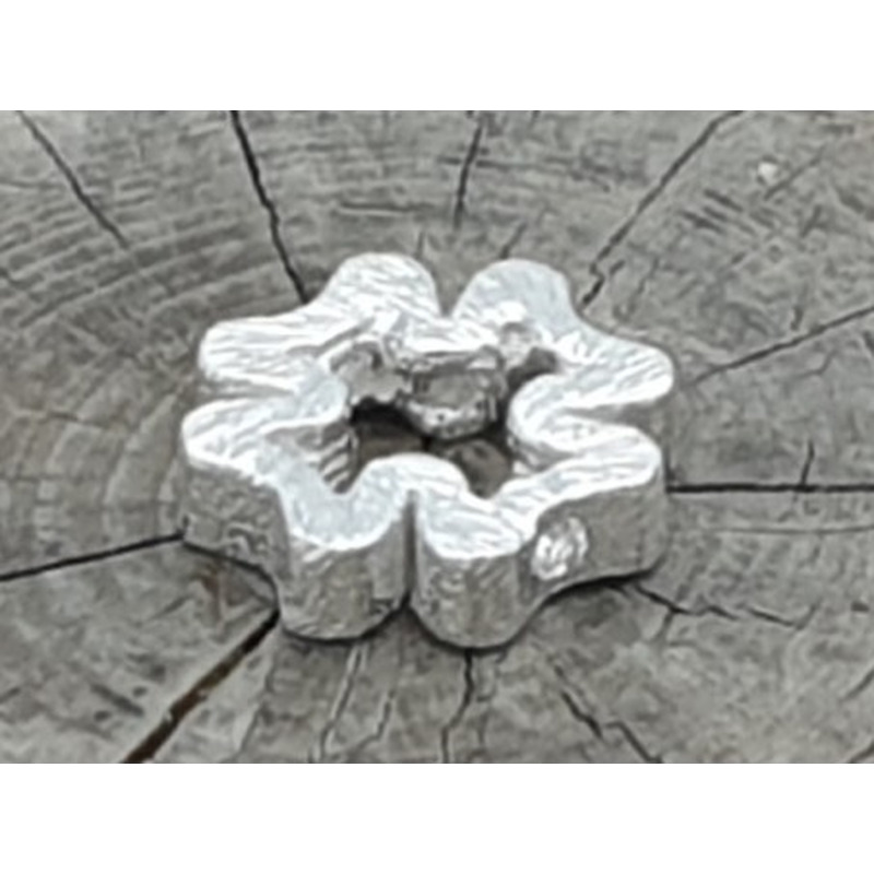 Zwischenteil, Kleeblatt 8x2mm, 925 Silber