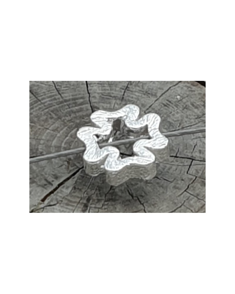 Zwischenteil, Kleeblatt 8x2mm, 925 Silber