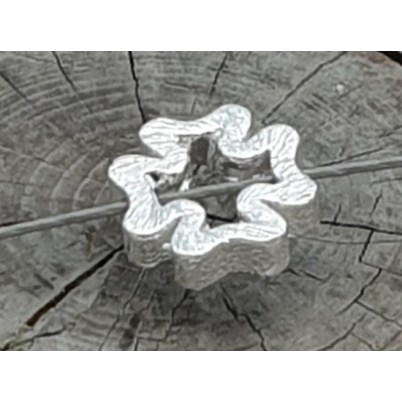 Zwischenteil, Kleeblatt 8x2mm, 925 Silber
