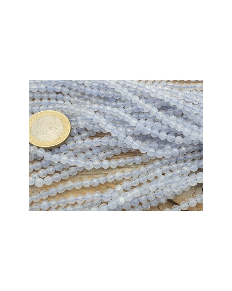 Chalcedonkette facettiert 4mm