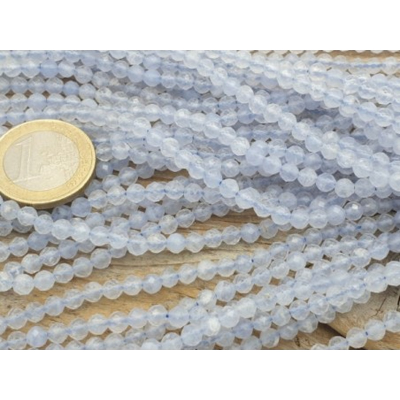 Chalcedonkette facettiert 4mm