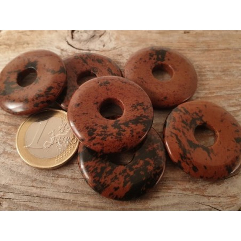 Mahagoniobsidian Donut 30mm