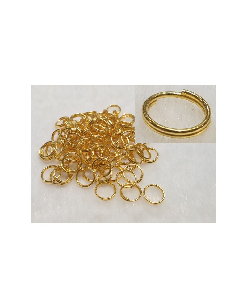 Spiralring 8mm (100 Stk), vergoldet