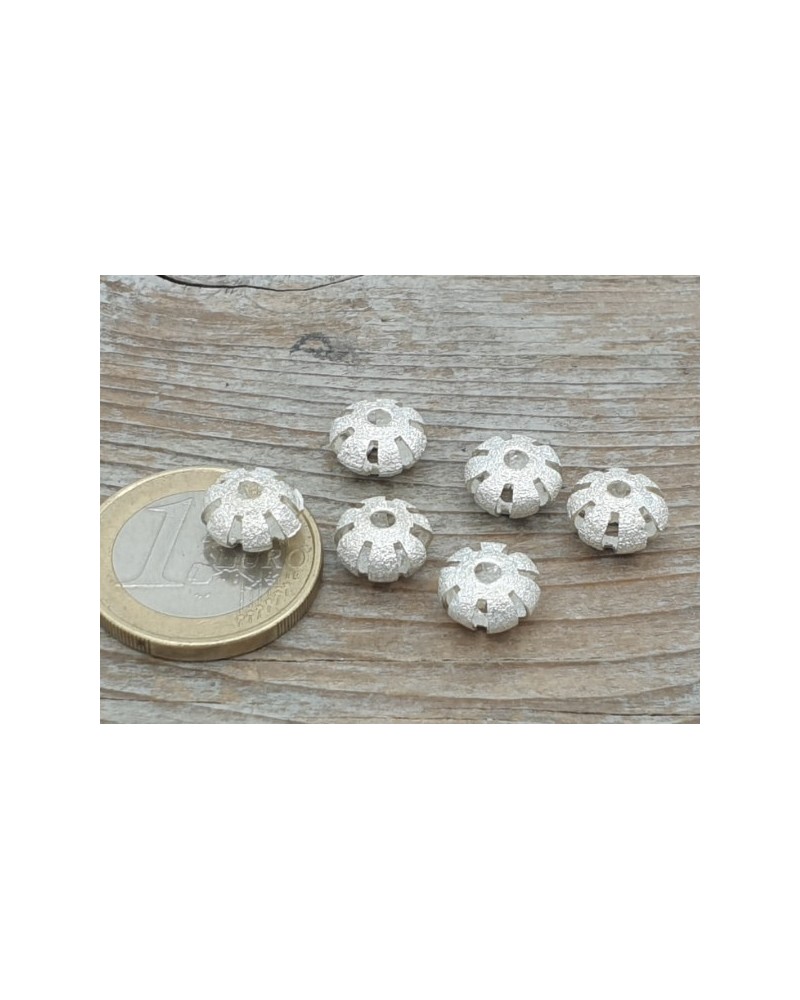Zwischenteil 9x6mm, Metall silberfarben