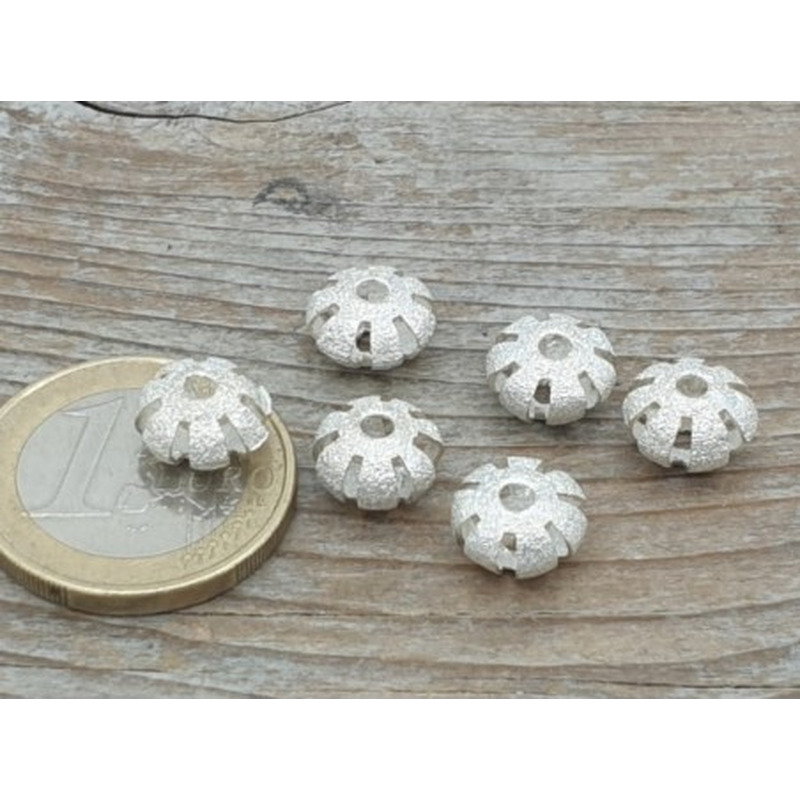 Zwischenteil 9x6mm, Metall silberfarben