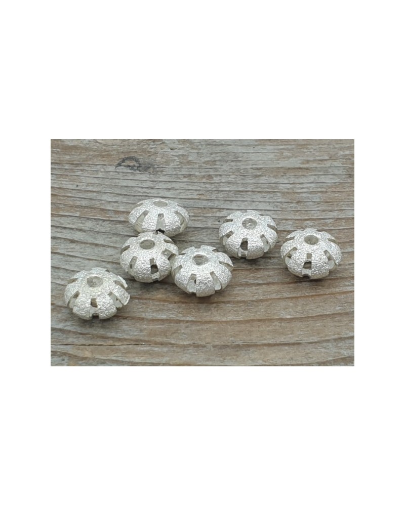 Zwischenteil 9x6mm, Metall silberfarben