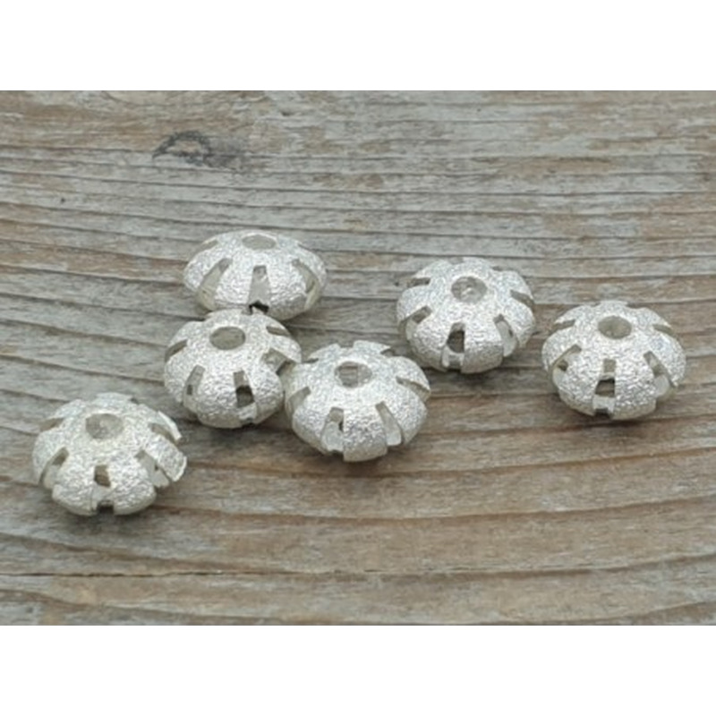 Zwischenteil 9x6mm, Metall silberfarben