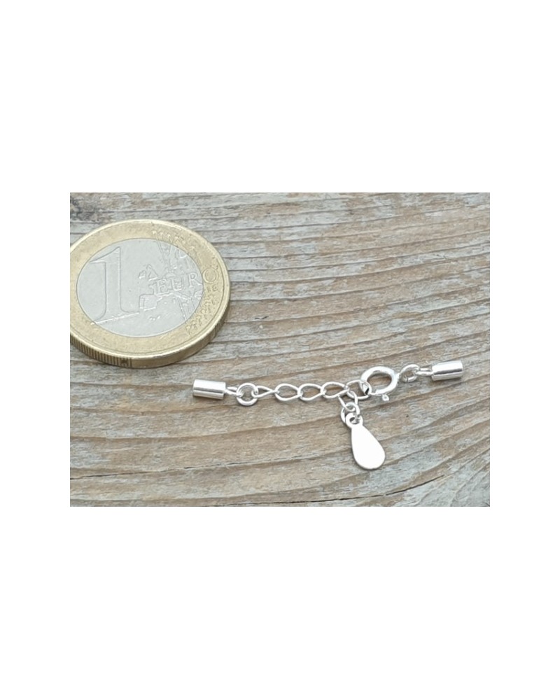 Federring mit Verlängerungsketterl, ID1.5mm, 925 Silber