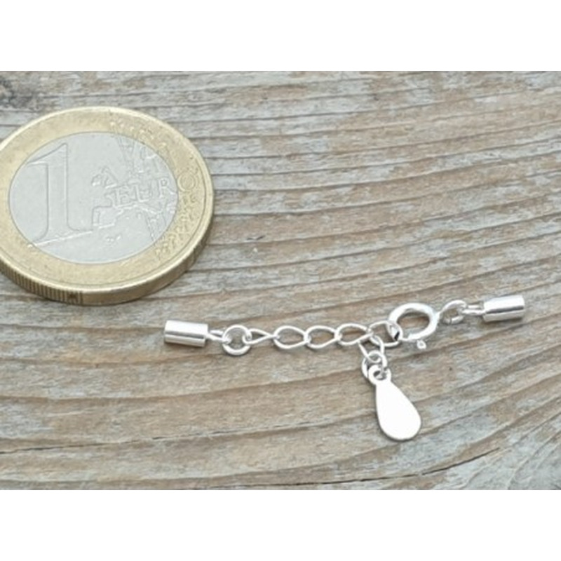 Federring mit Verlängerungsketterl, ID1.5mm, 925 Silber