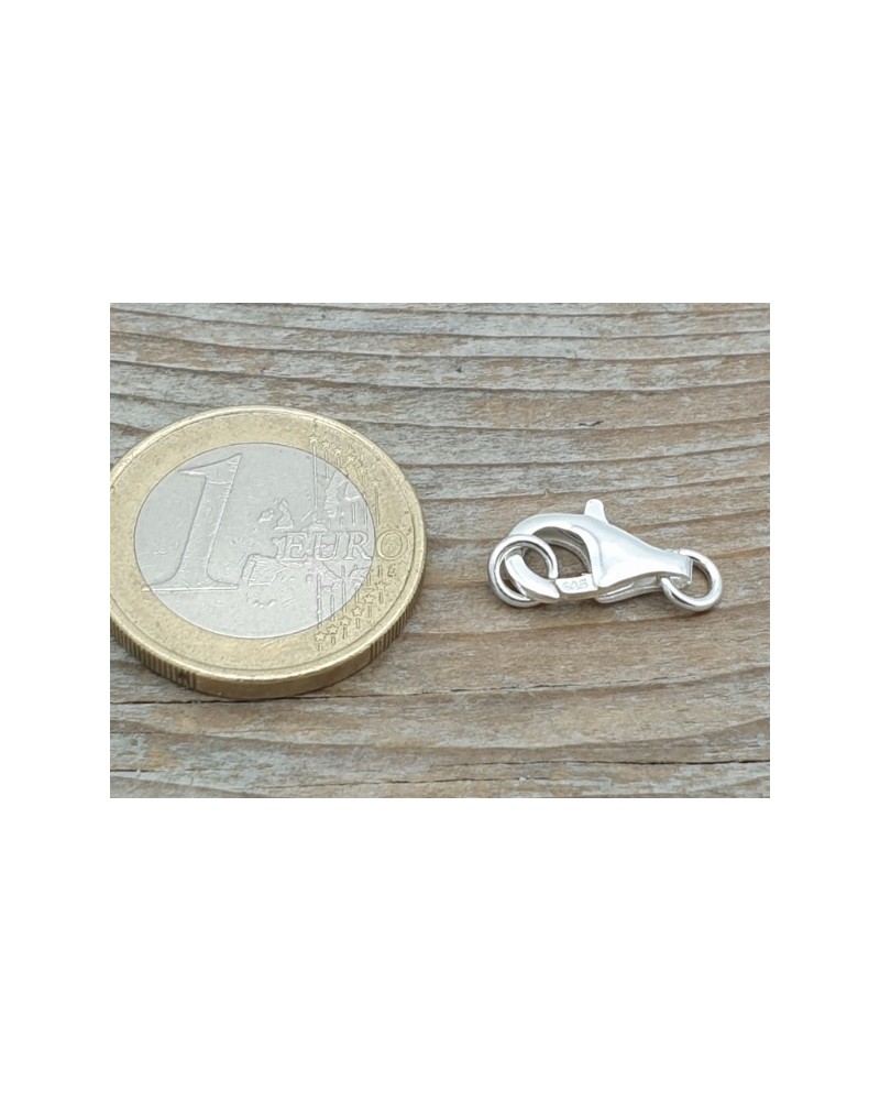 Schliesse 13mm, 925 Silber mit geschlossenen Ringen
