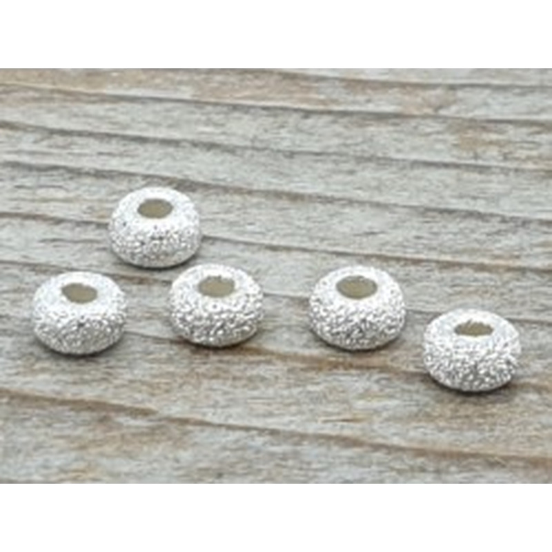 Zwischenteil, Scheibchen Stardust 3mm, 925 Silber