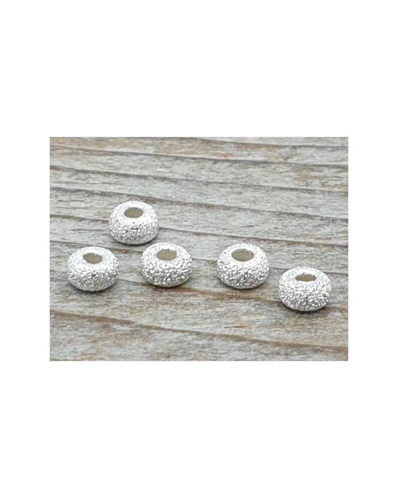 Zwischenteil, Scheibchen Stardust 3mm, 925 Silber