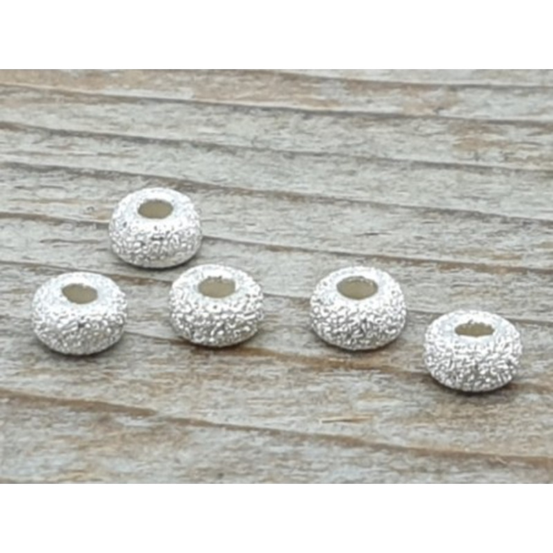 Zwischenteil, Scheibchen Stardust 3mm, 925 Silber