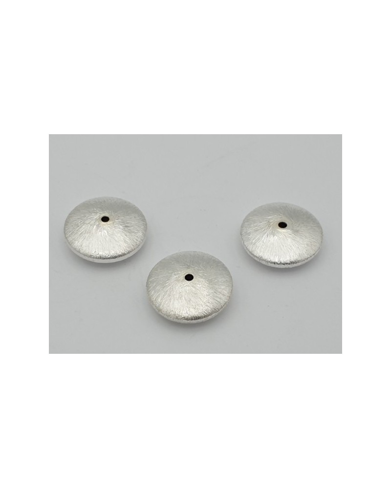 Zwischenteil, Scheibe 20x7mm, Metall versilbert