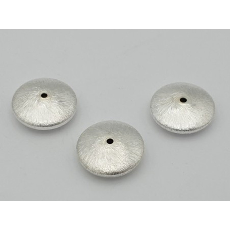 Zwischenteil, Scheibe 20x7mm, Metall versilbert