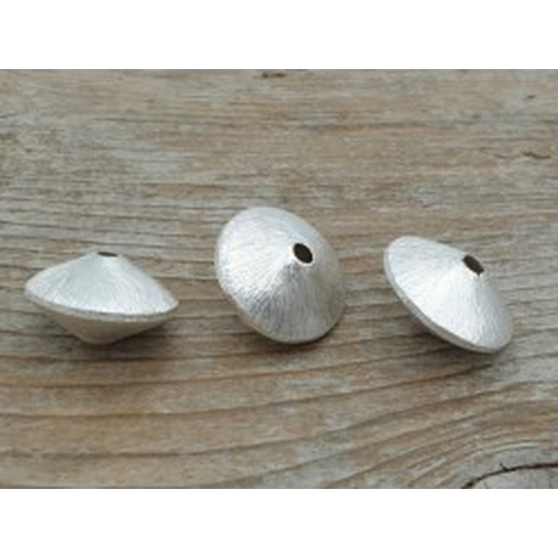 Zwischenteil, Scheibe 20x13mm, Metall versilbert