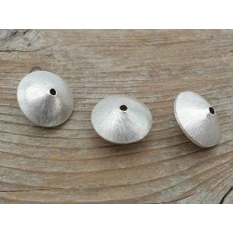 Zwischenteil, Scheibe 18x11mm, Metall versilbert