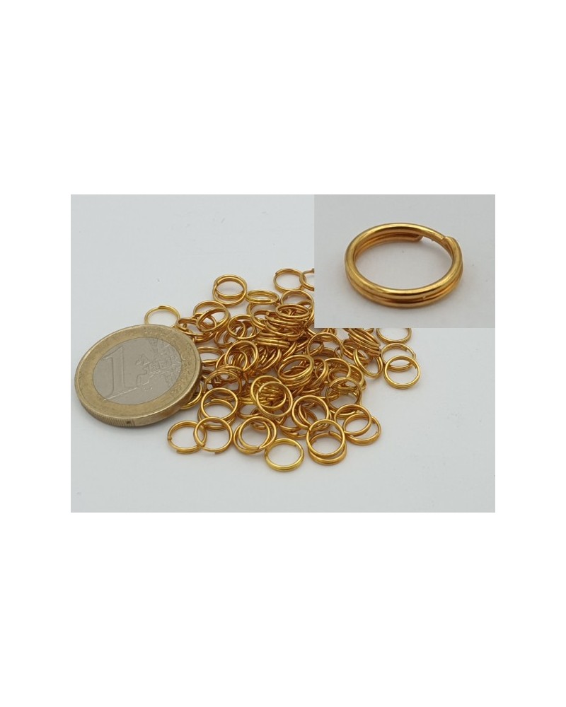 Spiralring 7mm (100 Stk), vergoldet