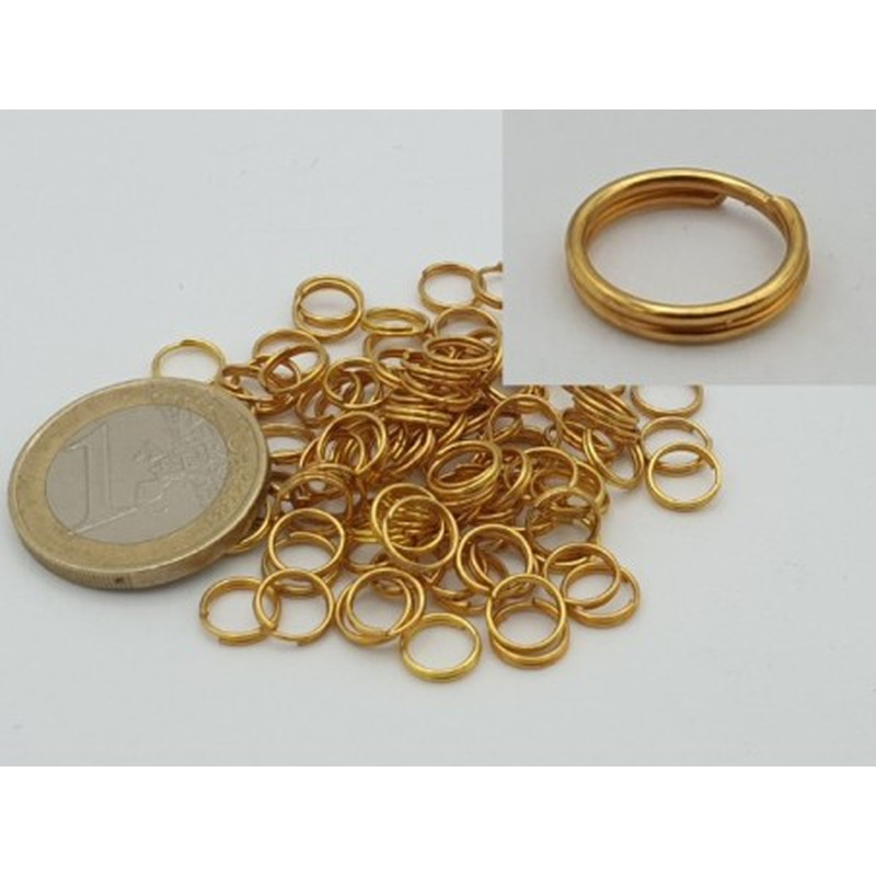 Spiralring 7mm (100 Stk), vergoldet