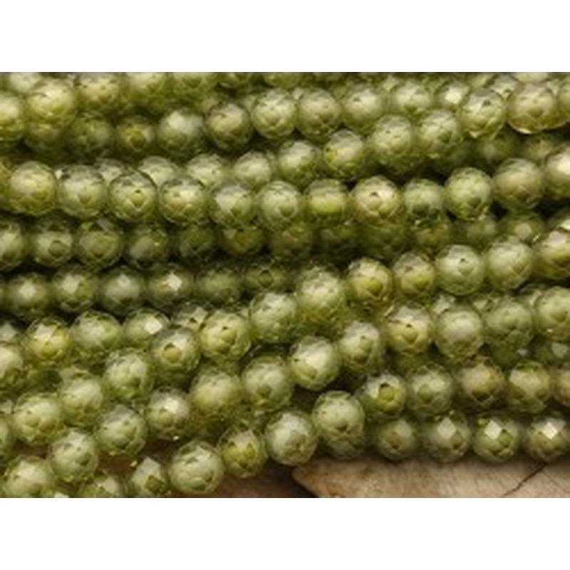 Zirkoniakette-stark funkelnd-facettiert 3mm