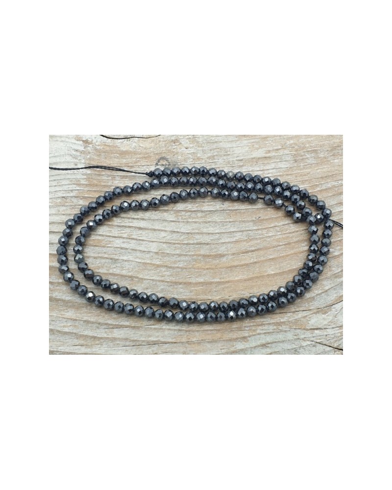 Zirkonkette-stark funkelnd-facettiert 3mm