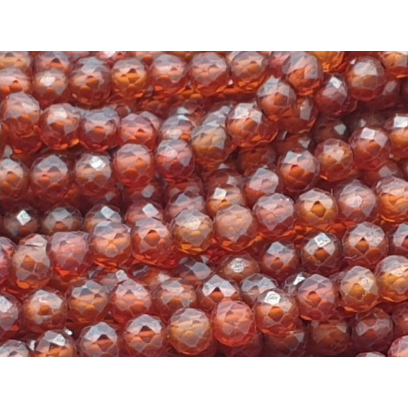 Zirkonkette-stark funkelnd-facettiert 3mm