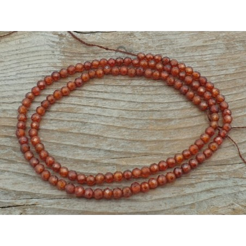 Zirkonkette-stark funkelnd-facettiert 3mm