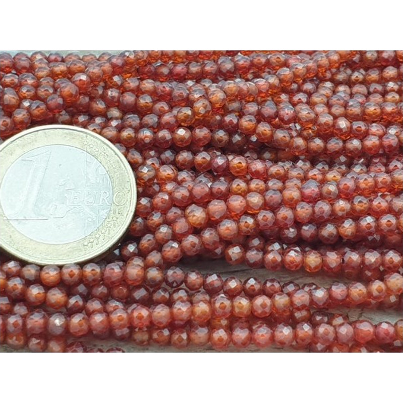 Zirkonkette-stark funkelnd-facettiert 3mm