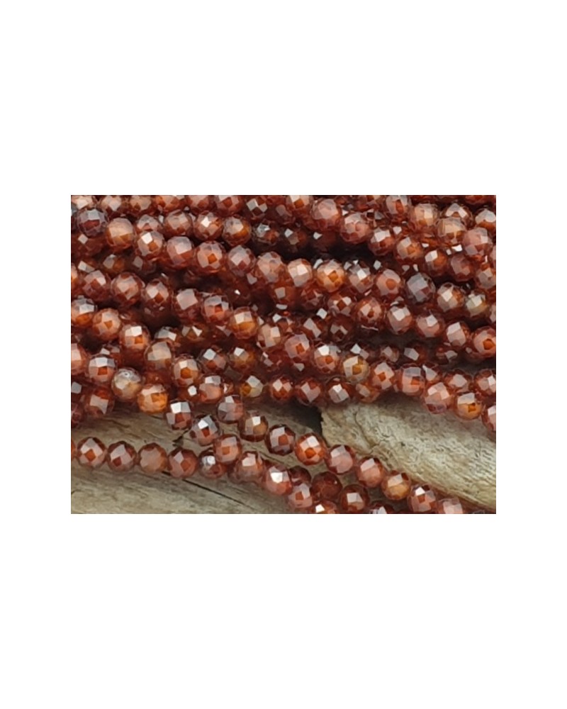 Zirkonkette-stark funkelnd-facettiert 2mm