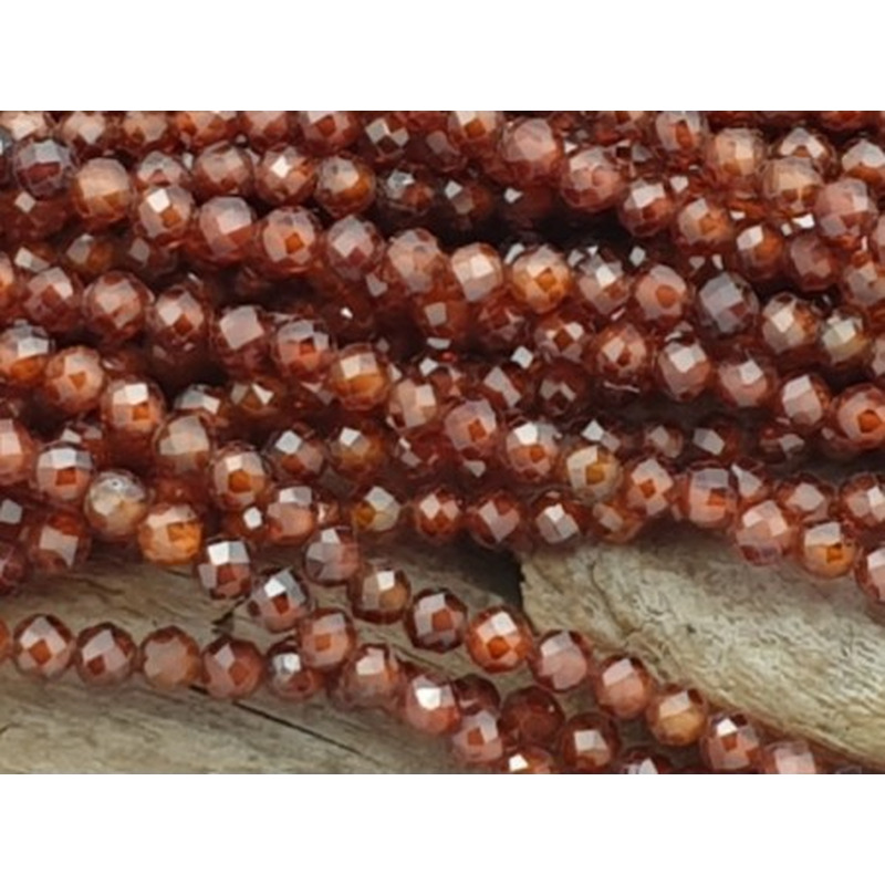 Zirkonkette-stark funkelnd-facettiert 2mm