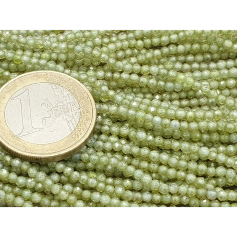 Zirkonkette-stark funkelnd-facettiert 2mm