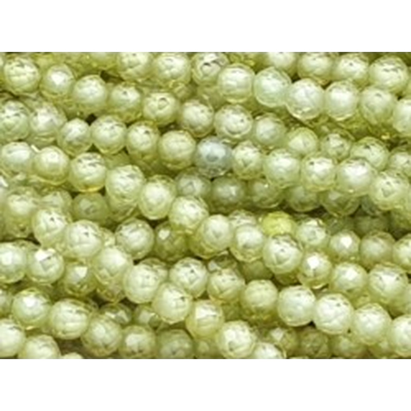 Zirkonkette-stark funkelnd-facettiert 2mm