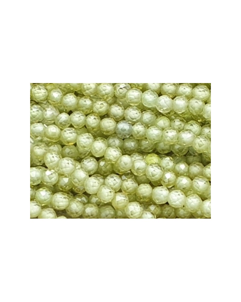 Zirkonkette-stark funkelnd-facettiert 2mm