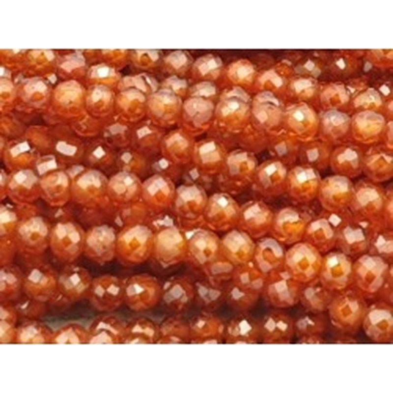 Zirkonkette-stark funkelnd-facettiert 2mm