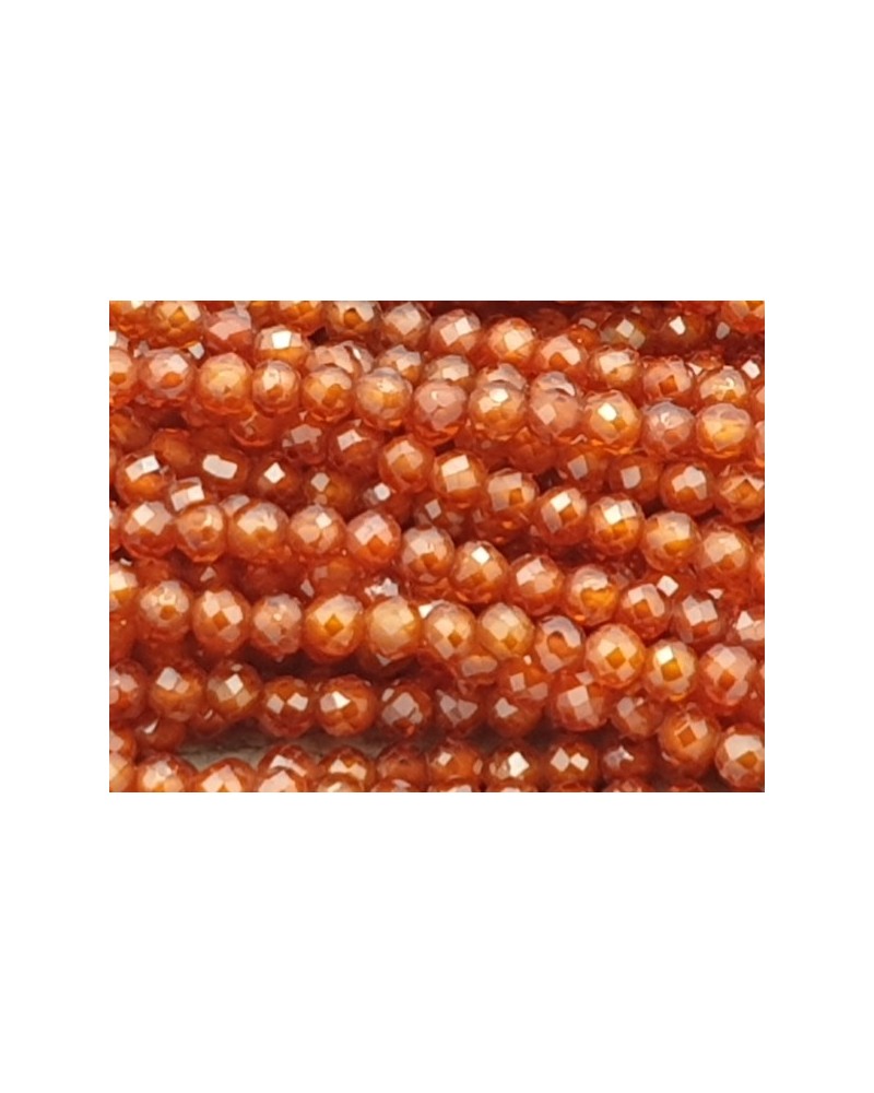 Zirkonkette-stark funkelnd-facettiert 2mm