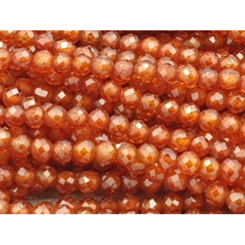 Zirkonkette-stark funkelnd-facettiert 2mm