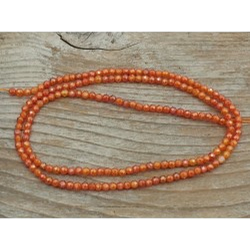 Zirkonkette-stark funkelnd-facettiert 2mm 2