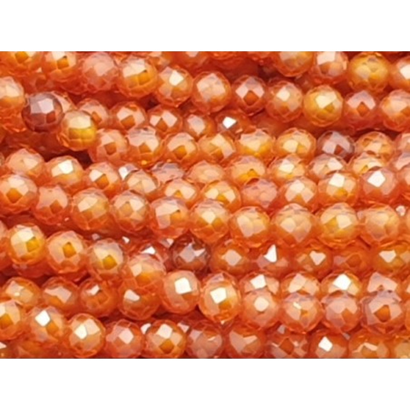 Zirkonkette-stark funkelnd-facettiert 2mm
