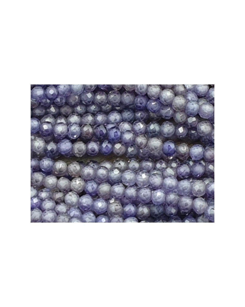 Zirkonkette-stark funkelnd-facettiert 2mm