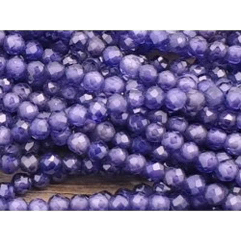 Zirkonkette-stark funkelnd-facettiert 2mm