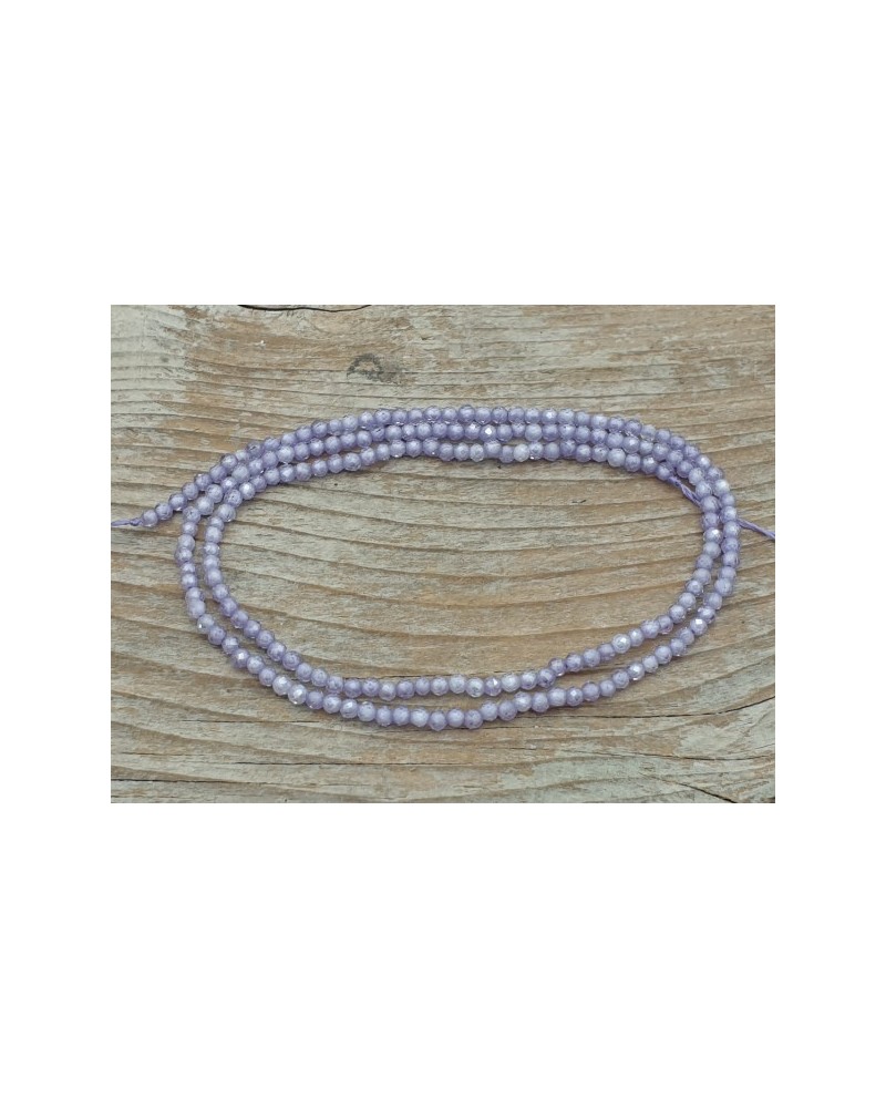 Zirkonkette-stark funkelnd-facettiert 2mm